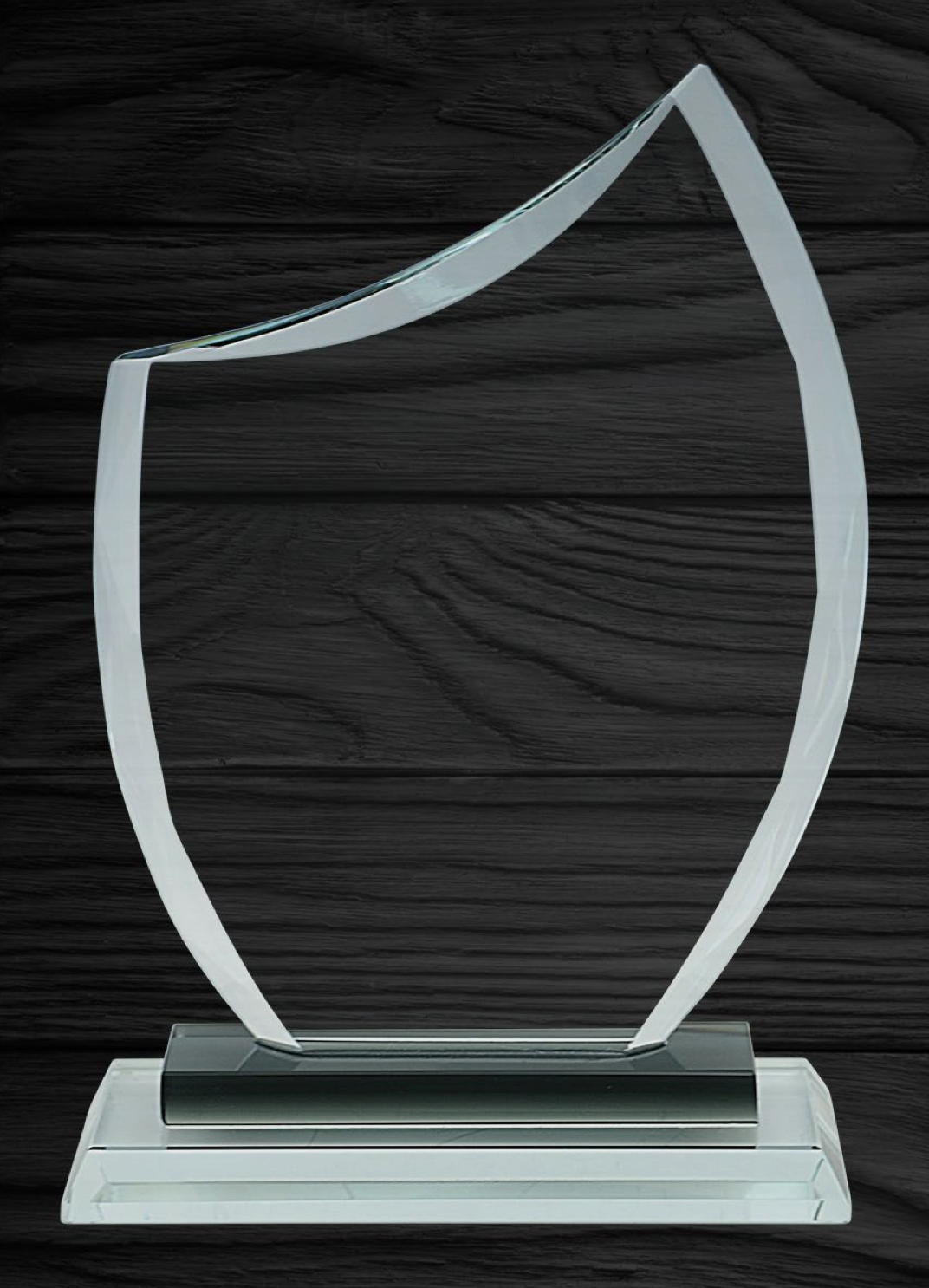 Custom Engraved Glass Award - "Munich"