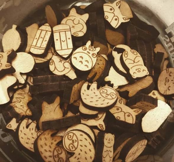 0.6" Inch Extra Small Custom Laser Cut Charm