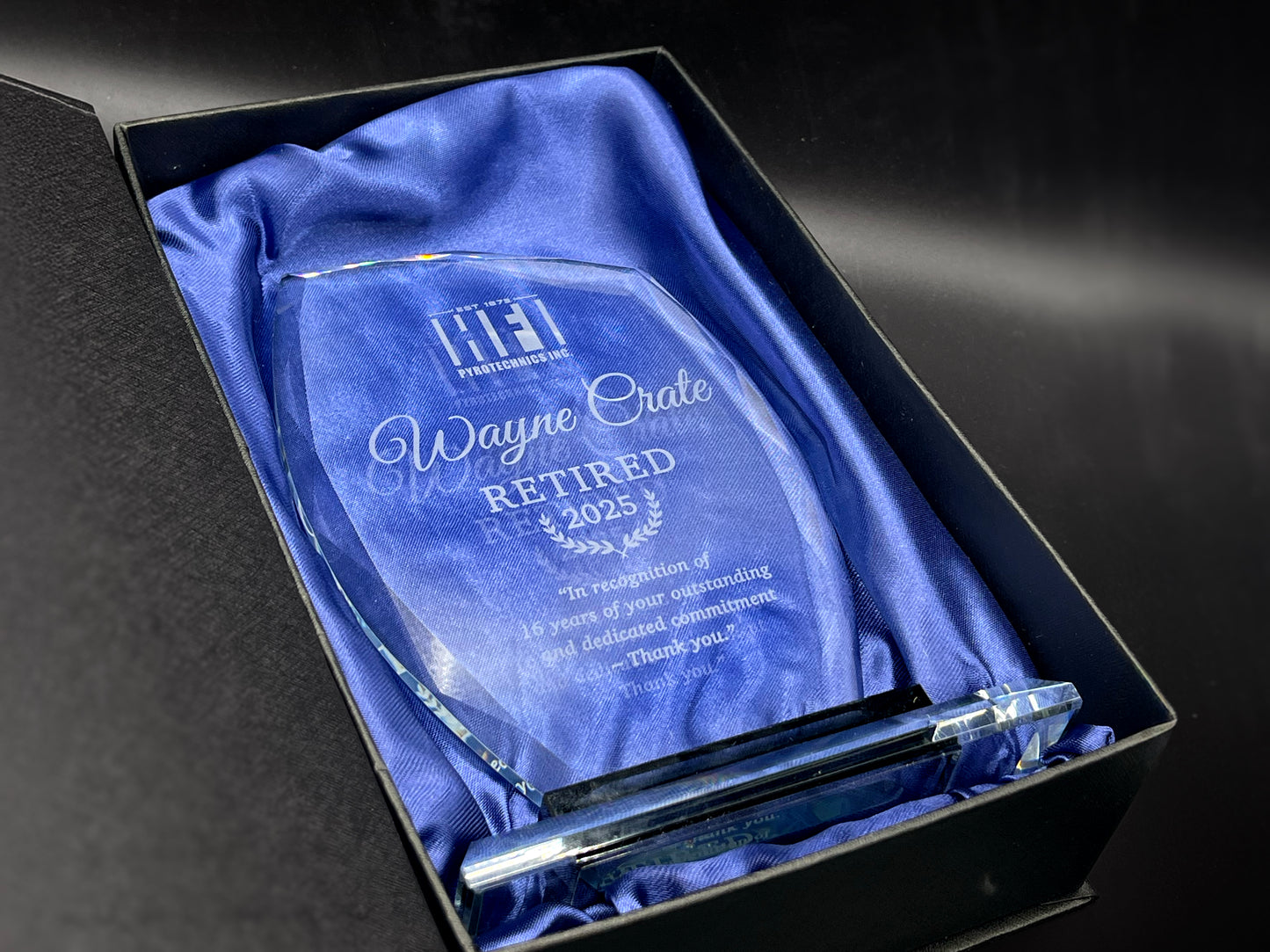 Custom Engraved Crystal Award
