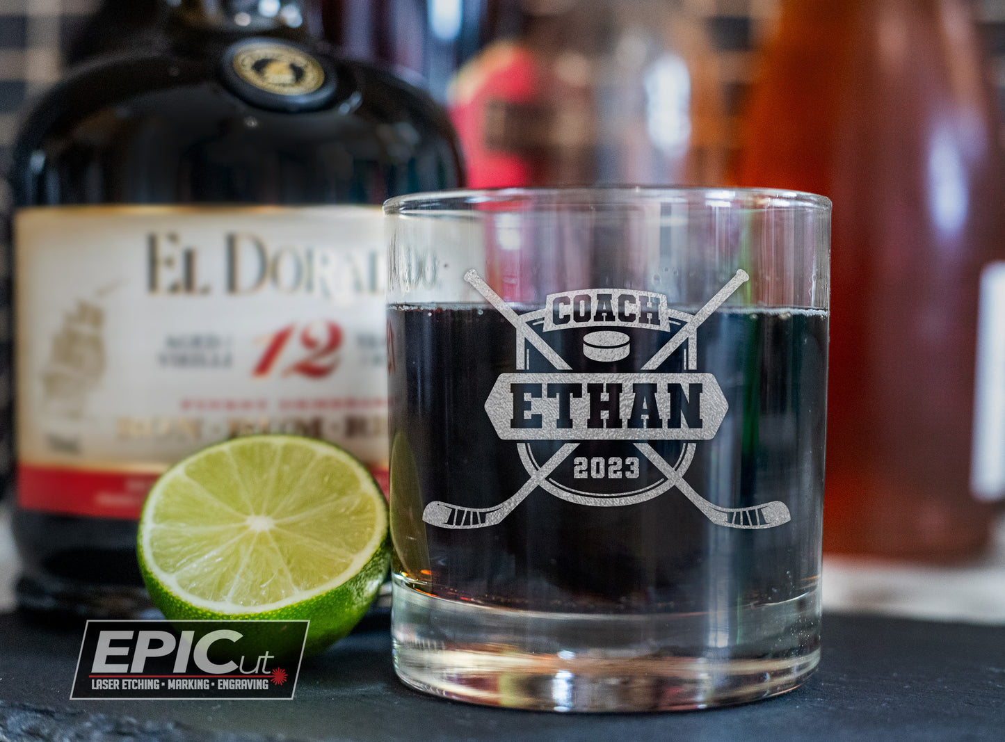 Personalized Hockey Coach / Team Glasses