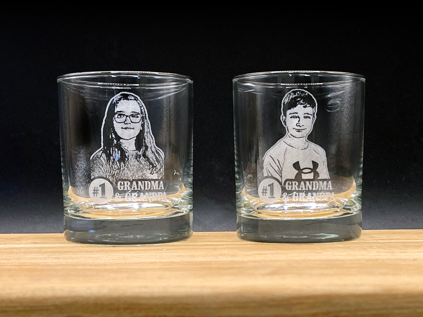 Custom Engraved 10.25 oz Standard Whiskey/Scotch Glass