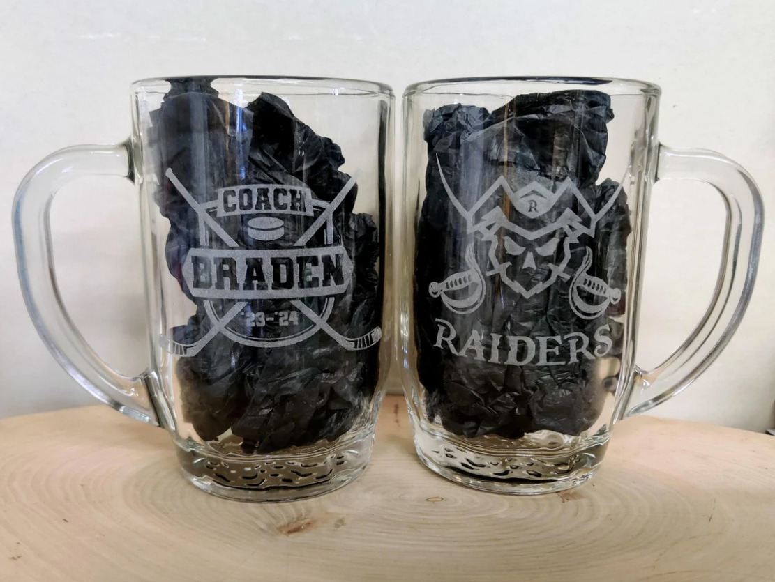 Personalized Hockey Coach / Team Glasses