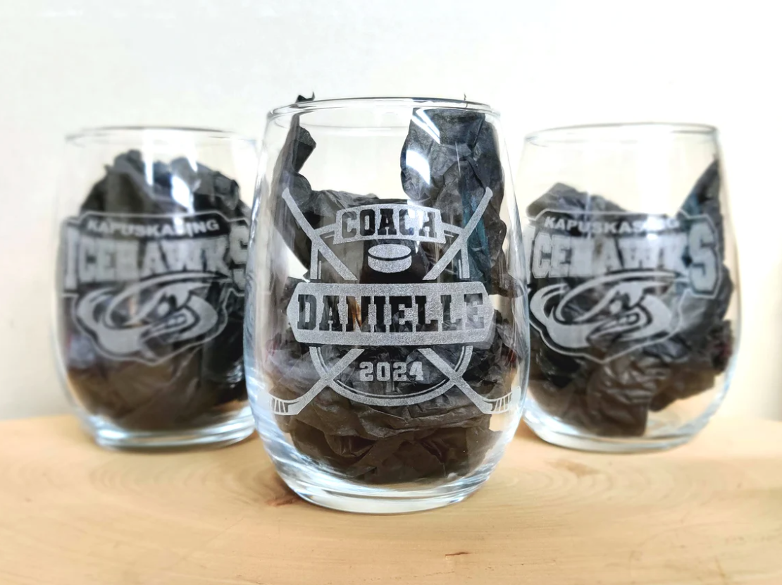Personalized Hockey Coach / Team Glasses