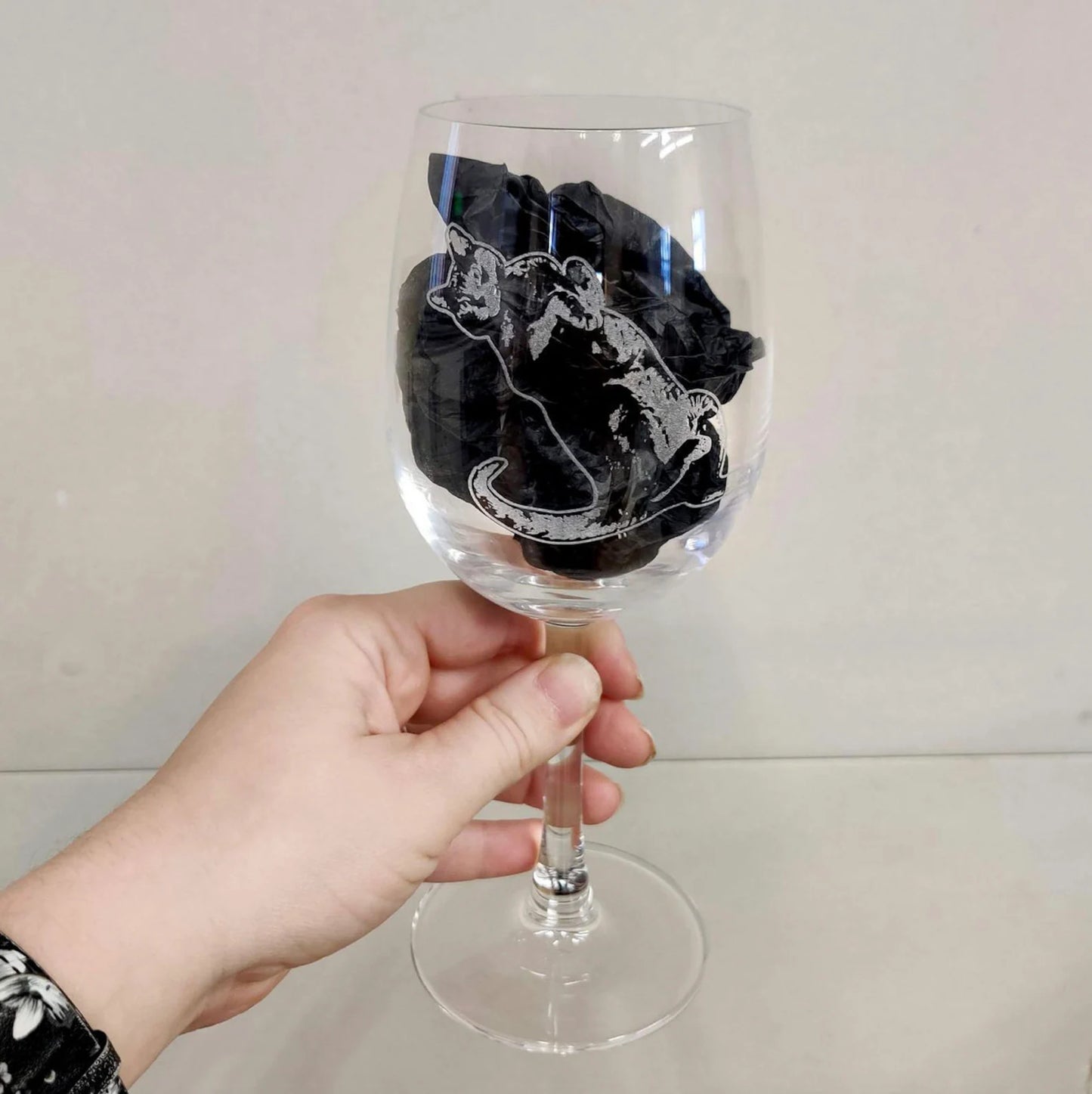 Custom Engraved 12oz Small Wine Glass