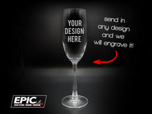 Load image into Gallery viewer, Custom Engraved 8.5 oz Champagne Flute
