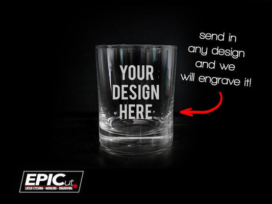 Custom Engraved 7.75 oz Small Whiskey/Scotch Glass