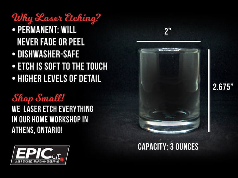 Custom Engraved 3oz Shot Glass