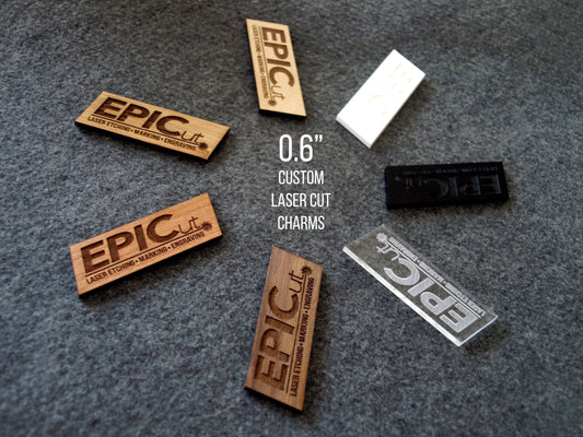 0.6" Inch Extra Small Custom Laser Cut Charm