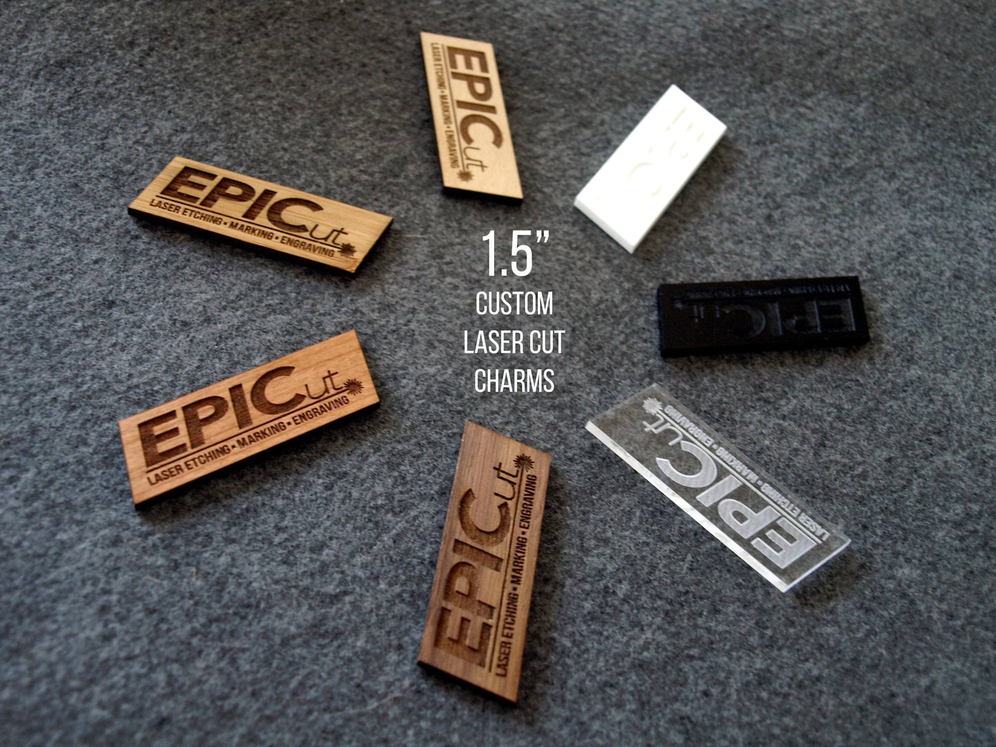 1.5" Inch Medium Custom Laser Cut Charm