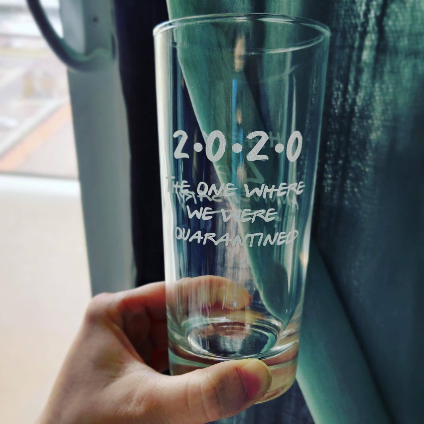 Custom Engraved 16oz Tall Glass