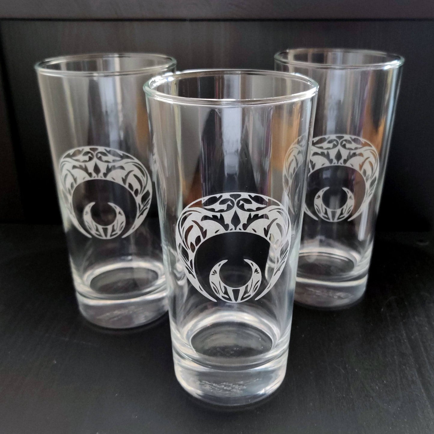 Custom Engraved 16oz Tall Glass