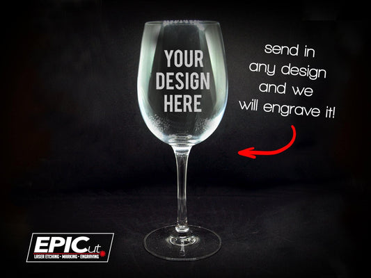 Custom Engraved 12oz Small Wine Glass
